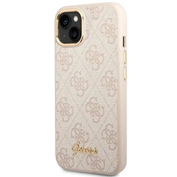 Guess GUHCP14MHG4SHP iPhone 14 Plus 6.7 ’pink / pink hard case 4G Vintage Gold Logo - Cell phone cases