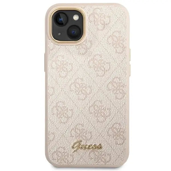 Guess GUHCP14MHG4SHP iPhone 14 Plus 6.7 ’pink / pink hard case 4G Vintage Gold Logo - Cell phone cases