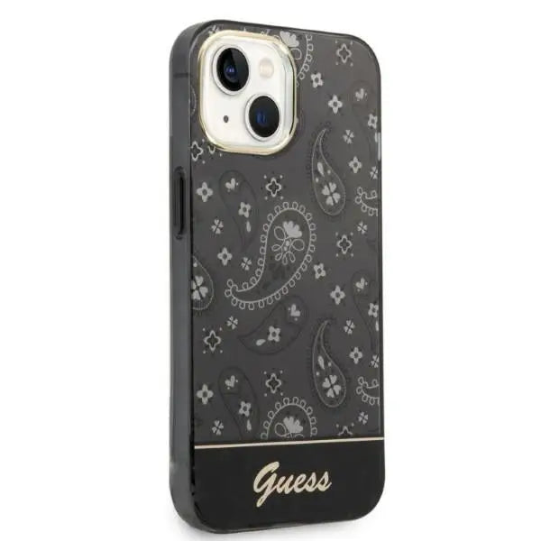 Guess GUHCP14MHGBNHK iPhone 14 Plus 6.7’’ black/black hardcase Bandana Paisley - Cell phone cases and covers<<<HurtelXML