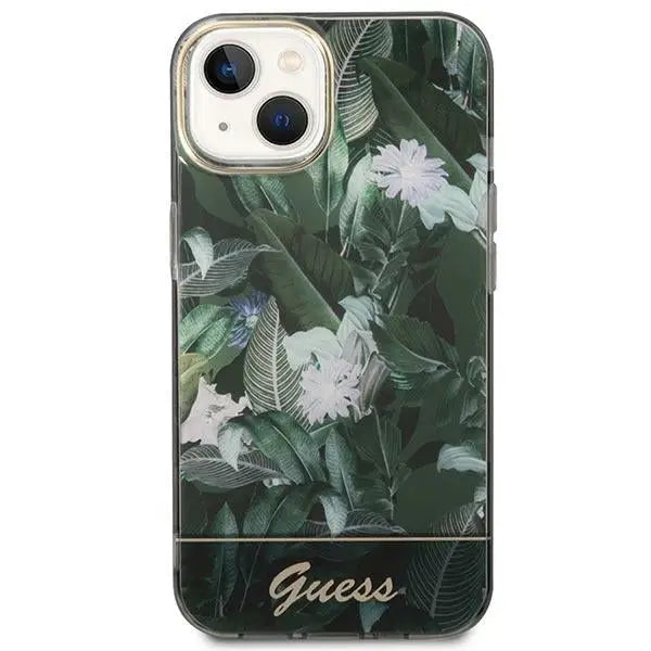 Guess GUHCP14MHGJGHA iPhone 14 Plus 6.7’’ green/green hardcase Jungle Collection - Cell phone cases