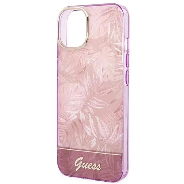 Guess GUHCP14MHGJGHP iPhone 14 Plus 6.7 ’pink / pink hardcase Jungle Collection - Cell phone cases