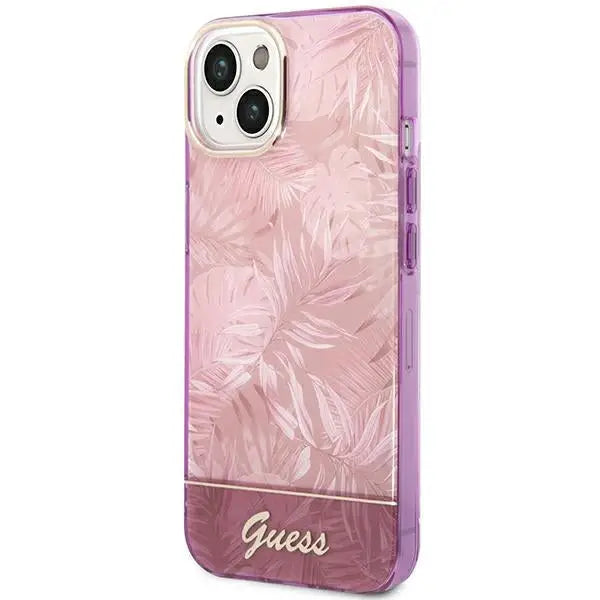 Guess GUHCP14MHGJGHP iPhone 14 Plus 6.7 ’pink / pink hardcase Jungle Collection - Cell phone cases