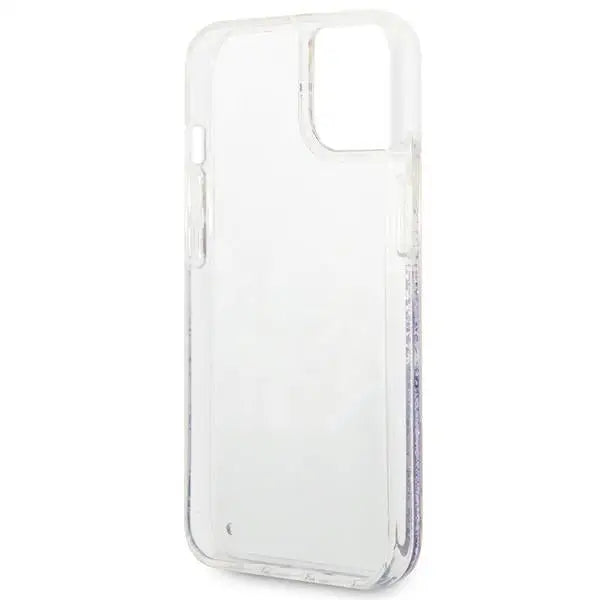 Guess GUHCP14MLFLSU iPhone 14 Plus 6.7 ’violet / purple hardcase Flower Liquid Glitter - Cell phone cases