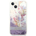 Guess GUHCP14MLFLSU iPhone 14 Plus 6.7 ’violet / purple hardcase Flower Liquid Glitter - Cell phone cases