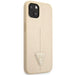 Guess GUHCP14MPSATLE iPhone 14 Plus 6.7’’ beige/beige hardcase SaffianoTriangle Logo - Cell phone cases