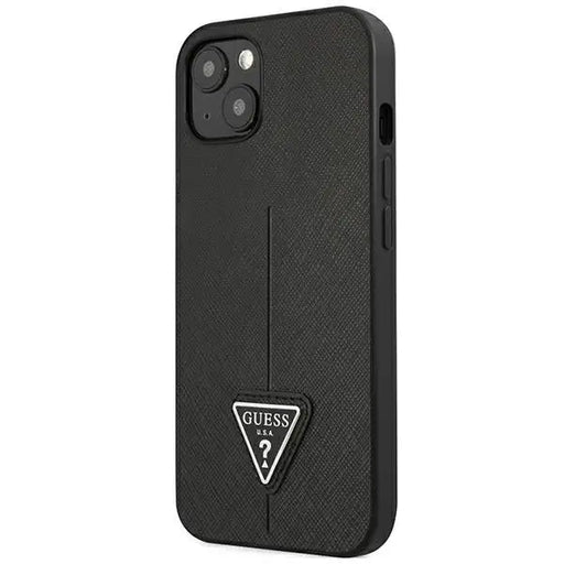 Guess GUHCP14MPSATLK iPhone 14 Plus 6,7 ’black / black hardcase SaffianoTriangle Logo - Cell phone cases