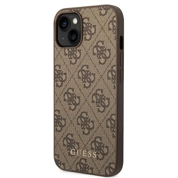 Guess GUHCP14SG4GFBR iPhone 14 6.1 ’brown / brown hard case 4G Metal Gold Logo - Cell phone cases and covers<<<HurtelXML