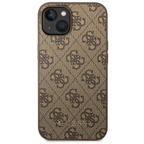 Guess GUHCP14SG4GFBR iPhone 14 6.1 ’brown / brown hard case 4G Metal Gold Logo - Cell phone cases and covers<<<HurtelXML