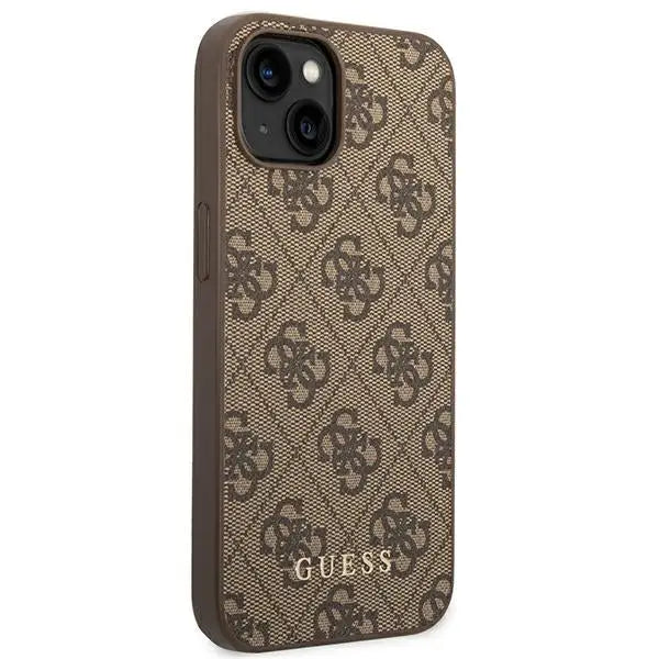 Guess GUHCP14SG4GFBR iPhone 14 6.1 ’brown / brown hard case 4G Metal Gold Logo - Cell phone cases and covers<<<HurtelXML