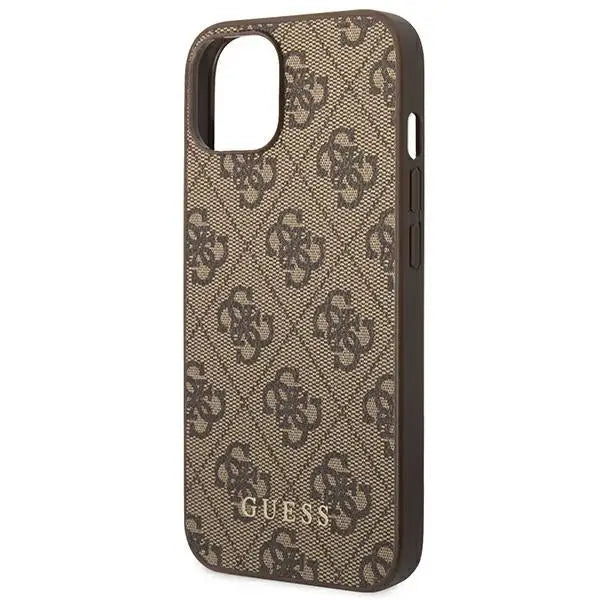 Guess GUHCP14SG4GFBR iPhone 14 6.1 ’brown / brown hard case 4G Metal Gold Logo - Cell phone cases and covers<<<HurtelXML