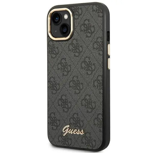 Guess GUHCP14SHG4SHK iPhone 14 6.1 ’black / black hard case 4G Vintage Gold Logo - Cell phone cases