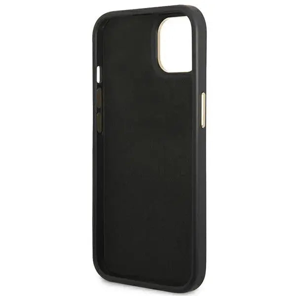 Guess GUHCP14SHG4SHK iPhone 14 6.1 ’black / black hard case 4G Vintage Gold Logo - Cell phone cases