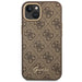 Guess GUHCP14SHG4SHW iPhone 14 6.1’’ brown/brown hard case 4G Vintage Gold Logo - Cell phone cases