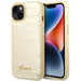 Guess GUHCP14SHGCRHD iPhone 14 6.1 ’gold / gold hardcase Croco Collection - Cell phone cases and covers<<<HurtelXML