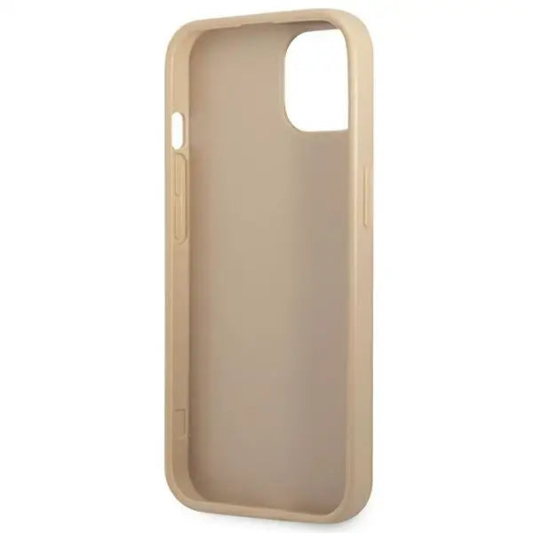 Guess GUHCP14SPSATLE iPhone 14 6,1 ’beige / beige hardcase SaffianoTriangle Logo - Cell phone cases