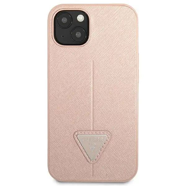 Guess GUHCP14SPSATLP iPhone 14 6.1 ’pink / pink hardcase SaffianoTriangle Logo - Cell phone cases and covers<<<HurtelXML