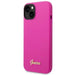 Guess GUHCP14SSLSMF iPhone 14 6.1’’ fuchsia/fuschia hard case Silicone Vintage Gold Logo - Cell phone cases