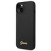 Guess GUHCP14SSLSMK iPhone 14 6.1’’ black/black hard case Silicone Vintage Gold Logo - Cell phone cases