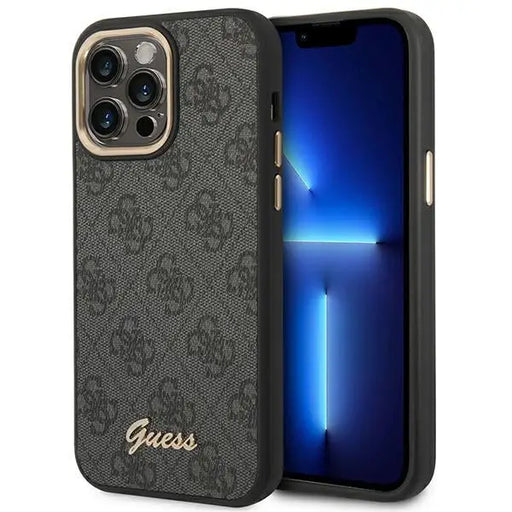 Guess GUHCP14XHG4SHK iPhone 14 Pro Max 6.7 ’black / black hard case 4G Vintage Gold Logo - Cell phone cases
