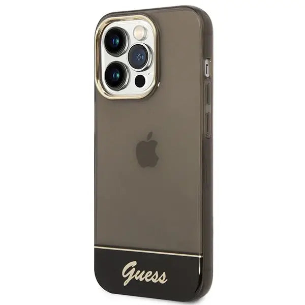 Guess GUHCP14XHGCOK iPhone 14 Pro Max 6.7 ’black / black hardcase Translucent - Cell phone cases and covers<<<HurtelXML