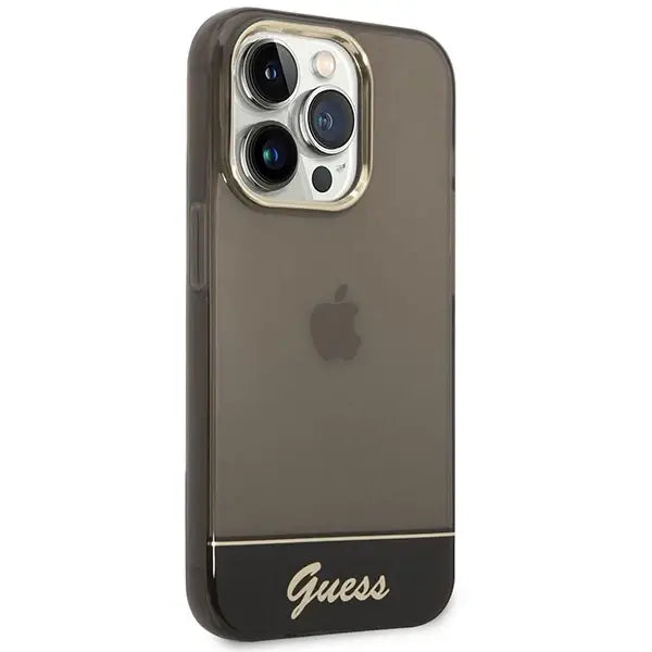 Guess GUHCP14XHGCOK iPhone 14 Pro Max 6.7 ’black / black hardcase Translucent - Cell phone cases and covers<<<HurtelXML