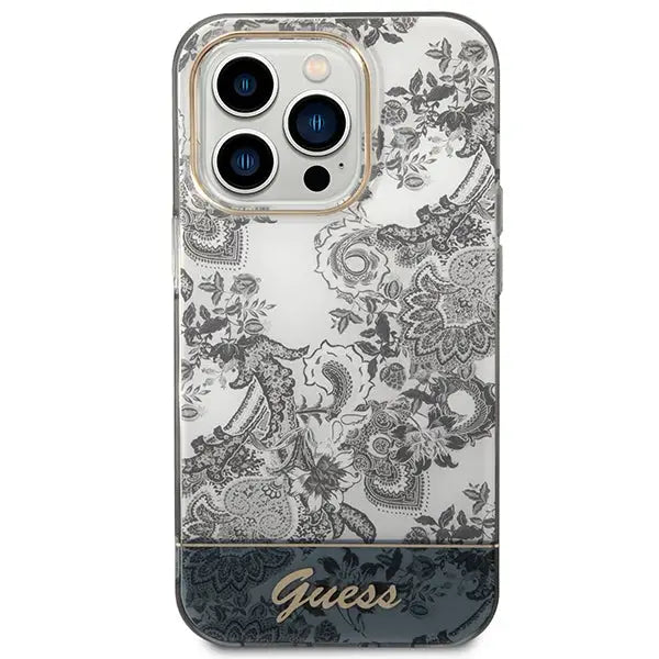Guess GUHCP14XHGPLHG iPhone 14 Pro Max 6.7 ’gray / gray hardcase Porcelain Collection - Cell phone cases