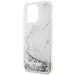 Guess GUHCP14XLCSGSGH iPhone 14 Pro Max 6.7’’ white/white hardcase Liquid Glitter Marble - Cell phone cases