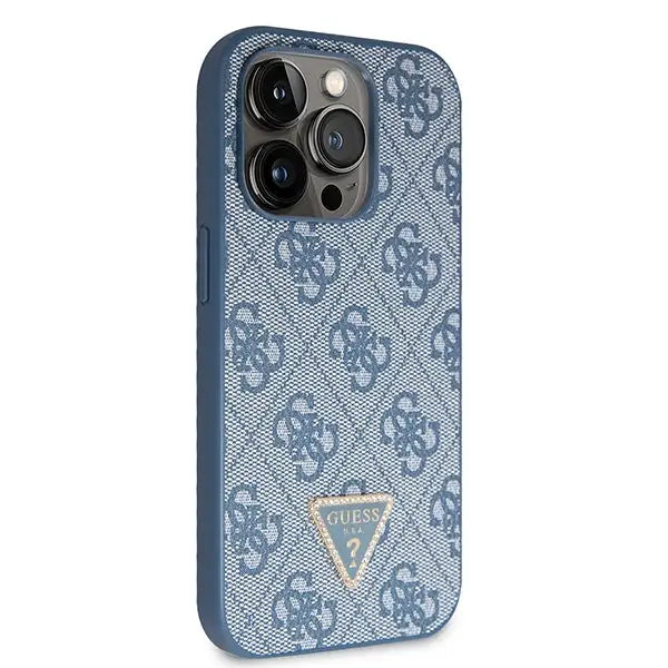 Guess GUHCP14XP4TDSCPB iPhone 14 Pro Max 6.7’’ blue/blue hardcase Crossbody 4G Metal Logo - Cell phone cases