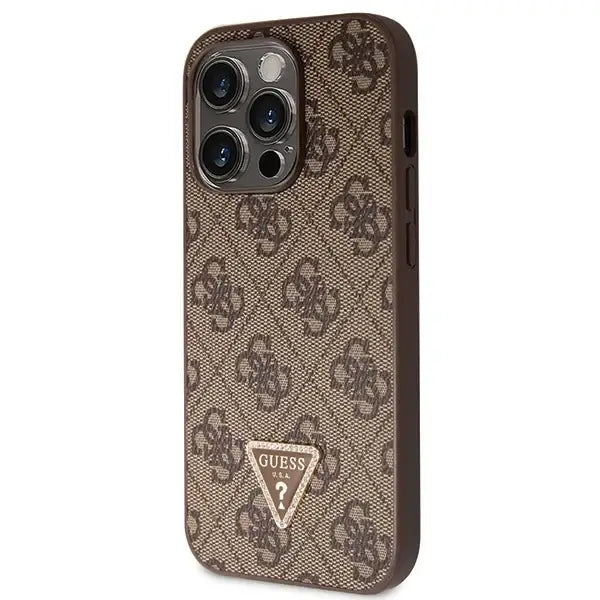 Guess GUHCP14XP4TDSCPW case for iPhone 14 Pro Max 6.7’’ - brown Crossbody 4G Metal Logo - Cell phone cases