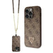 Guess GUHCP14XP4TDSCPW case for iPhone 14 Pro Max 6.7’’ - brown Crossbody 4G Metal Logo - Cell phone cases