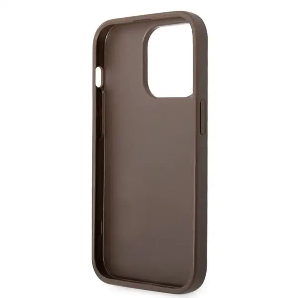 Guess GUHCP15L4GMGBR iPhone 15 Pro 6.1’’ brown/brown hardcase 4G Big Metal Logo - Cell phone cases