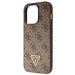 Guess GUHCP15LP4TDSCPW iPhone 15 Pro 6.1’’ brown/brown hardcase Crossbody 4G Metal Logo - Cell phone cases