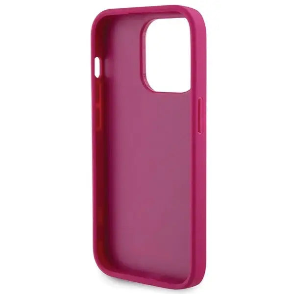 Guess GUHCP15LPS4DGPP iPhone 15 Pro 6.1’’ pink/pink hardcase Strass Metal Logo - Cell phone cases and covers<<<HurtelXML