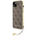 Guess GUHCP15MGF4GBR iPhone 15 Plus 6.7’’ brown/brown hardcase 4G Charms Collection - Cell phone cases