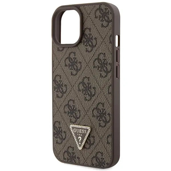 Guess GUHCP15MP4TDSCPW iPhone 15 Plus 6.7’’ brown/brown hardcase Crossbody 4G Metal Logo - Cell phone cases