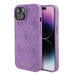 Guess GUHCP15SP4EPMU iPhone 15 6.1’’ purple/light purple hardcase Leather 4G Stamped - Cell phone cases