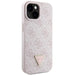 Guess GUHCP15SP4TDSCPP iPhone 15 6.1’’ pink/pink hardcase Crossbody 4G Metal Logo - Cell phone cases