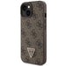 Guess GUHCP15SP4TDSCPW iPhone 15 6.1’’ brown/brown hardcase Crossbody 4G Metal Logo - Cell phone cases