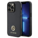 Guess GUHCP15XPS4DGPK iPhone 15 Pro Max 6.7’’ black/black hardcase Strass Metal Logo - Cell phone cases