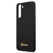 Guess GUHCS21MLSLMGBK S21+ G996 czarny/black hardcase Silicone Script Metal Logo - Cell phone cases