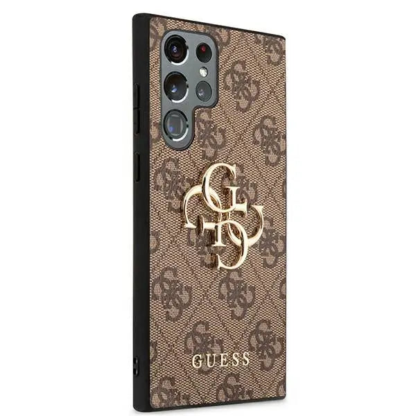 Guess GUHCS22L4GMGBR S908 S22 Ultra brązowy/brown hardcase 4G Big Metal Logo - Cell phone cases and covers<<<HurtelXML