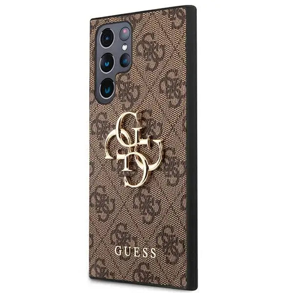 Guess GUHCS22L4GMGBR S908 S22 Ultra brązowy/brown hardcase 4G Big Metal Logo - Cell phone cases and covers<<<HurtelXML