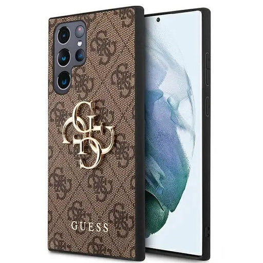 Guess GUHCS22L4GMGBR S908 S22 Ultra brązowy/brown hardcase 4G Big Metal Logo - Cell phone cases and covers<<<HurtelXML