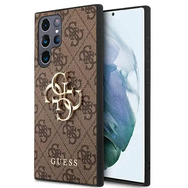 Guess GUHCS22L4GMGBR S908 S22 Ultra brązowy/brown hardcase 4G Big Metal Logo - Cell phone cases and covers<<<HurtelXML