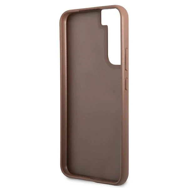 Guess GUHCS22SG4GFBR S22 S901 brązowy/brown hard case 4G Metal Gold Logo - Cell phone cases and covers<<<HurtelXML