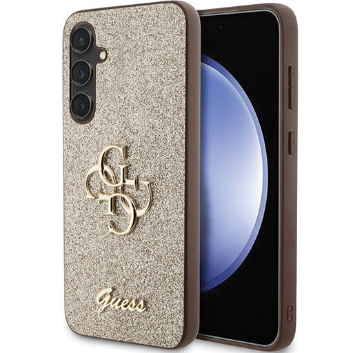 Guess GUHCS23FEHG4SGD S23 FE S711 gold/gold hardcase Glitter Script Big 4G - Cell phone cases and covers<<<HurtelXML