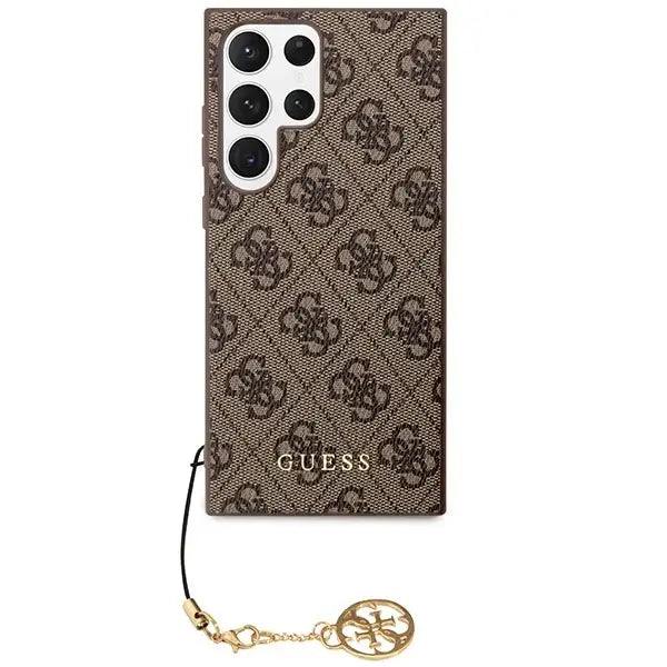 Guess GUHCS23LGF4GBR S23 Ultra S918 brown/brown hardcase 4G Charms Collection - Cell phone cases and covers<<<HurtelXML