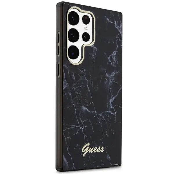Guess GUHCS23LPCUMAK S23 Ultra S918 black/black hardcase Marble - Cell phone cases and covers<<<HurtelXML