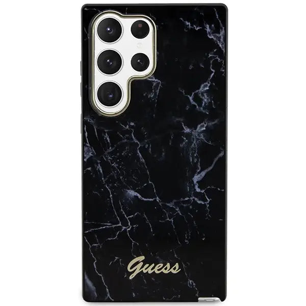 Guess GUHCS23LPCUMAK S23 Ultra S918 black/black hardcase Marble - Cell phone cases and covers<<<HurtelXML