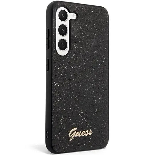 Guess GUHCS23MHGGSHK S23+ S916 black/black hard case Glitter Script - Cell phone cases and covers<<<HurtelXML